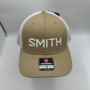 NWT Smith Optics Essential Trucker Hat - Richardson 112 Khaki/White Mesh
